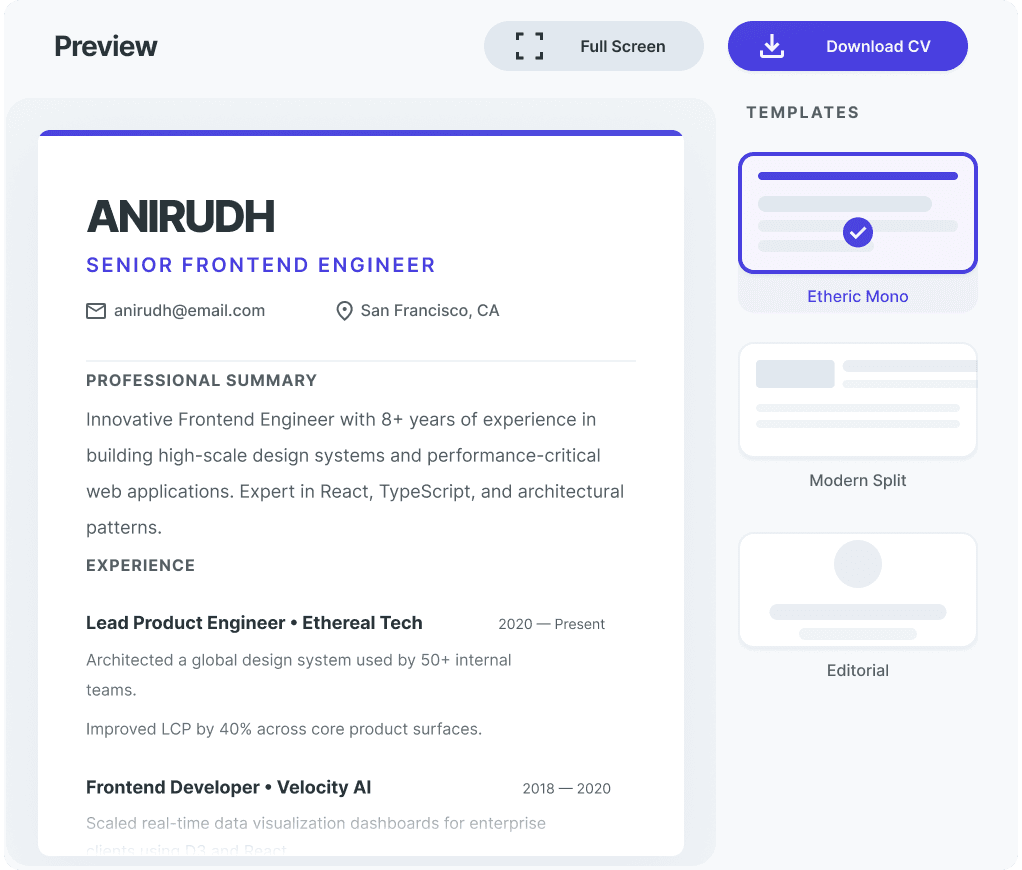 AI Resume Builder